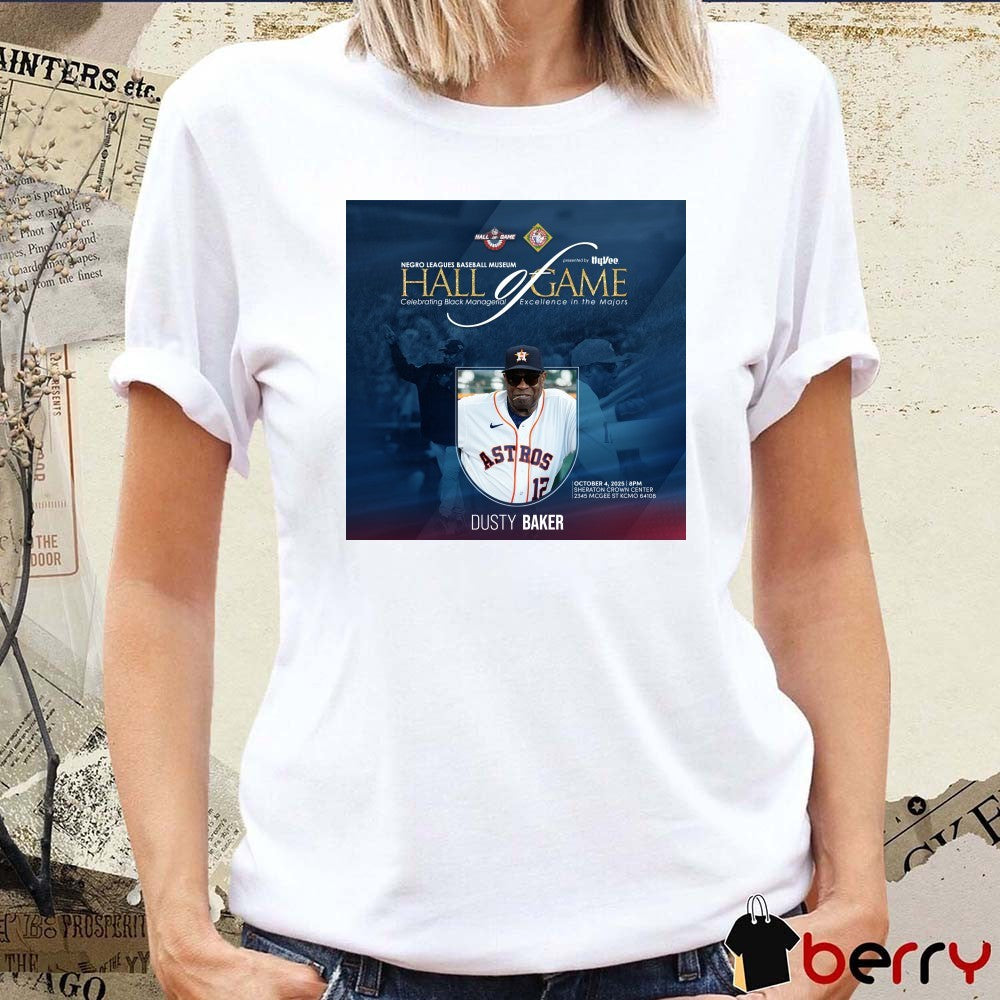 Dusty Baker Negro Leagues Baseball Museum Hall Of Fame t-shirt