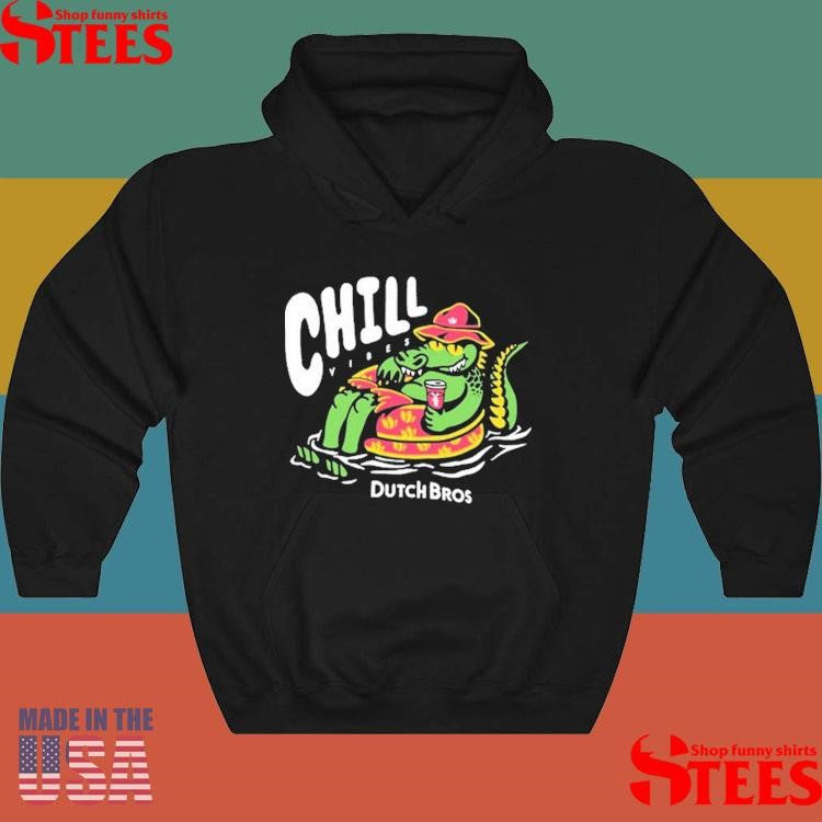 Dutch Bros Chill Vibes Crocodile Gator Shirts