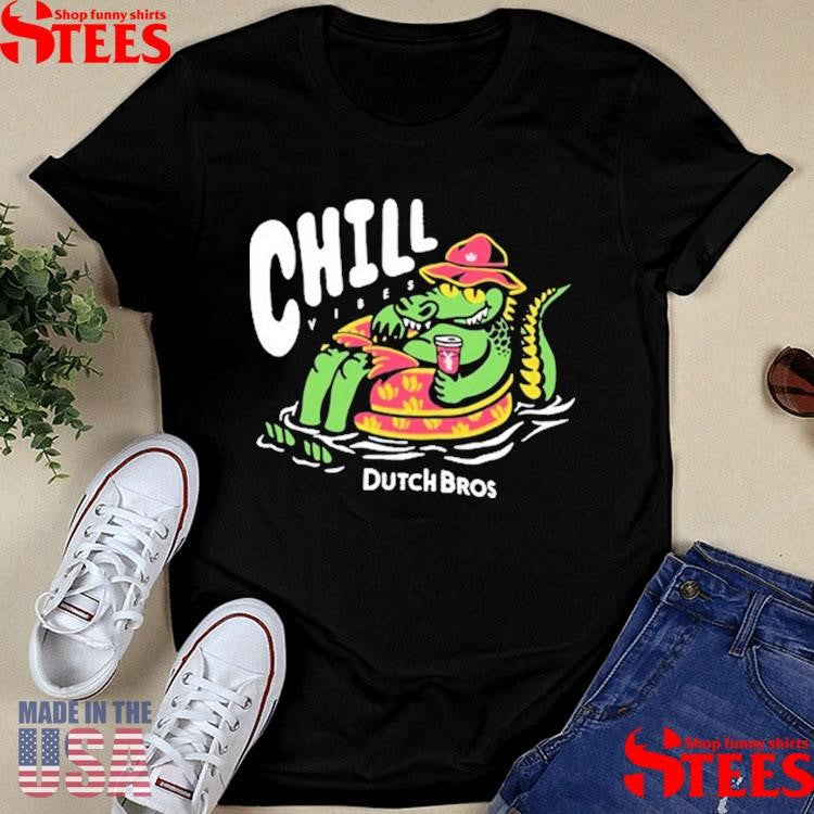 Dutch Bros Chill Vibes Crocodile Gator Shirts