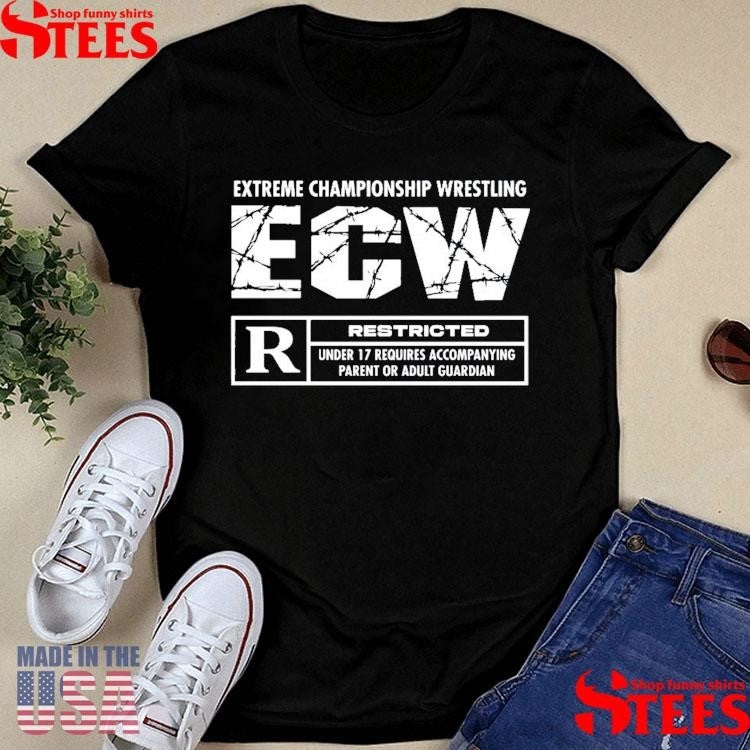 ECW Rated R Restricted Under 17 Logo T-shirt