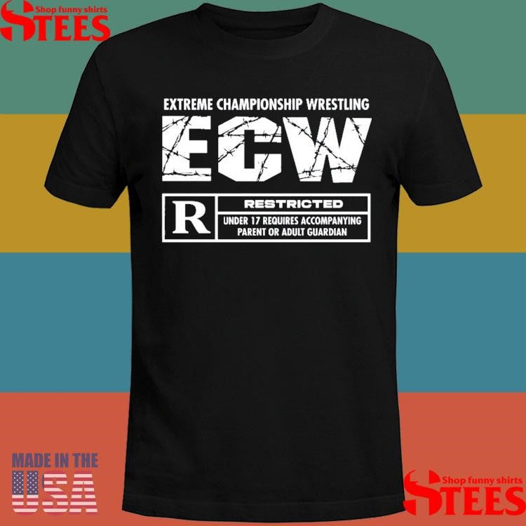 ECW Rated R Restricted Under 17 Logo T-shirt