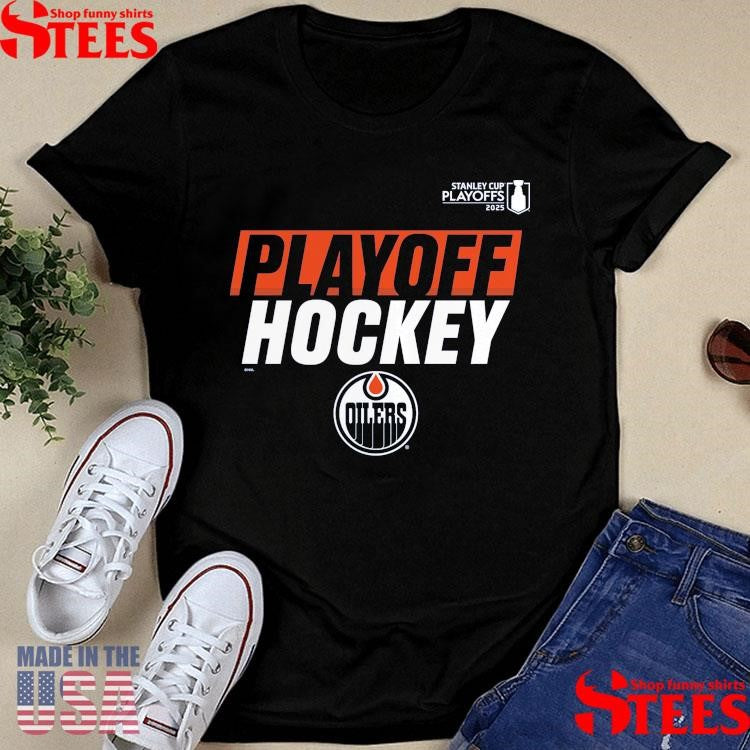 Edmonton Oilers 2025 Stanley Cup Playoffs Blue Cotton Participant Shirts