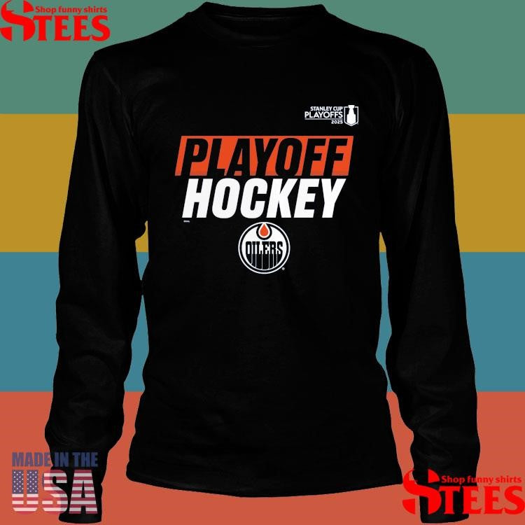Edmonton Oilers 2025 Stanley Cup Playoffs Blue Cotton Participant Shirts