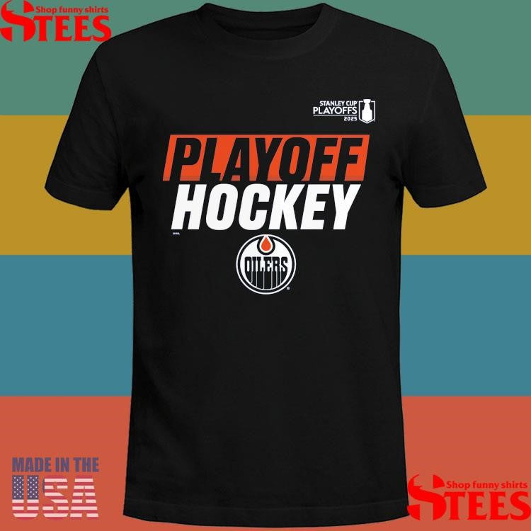 Edmonton Oilers 2025 Stanley Cup Playoffs Blue Cotton Participant Shirts
