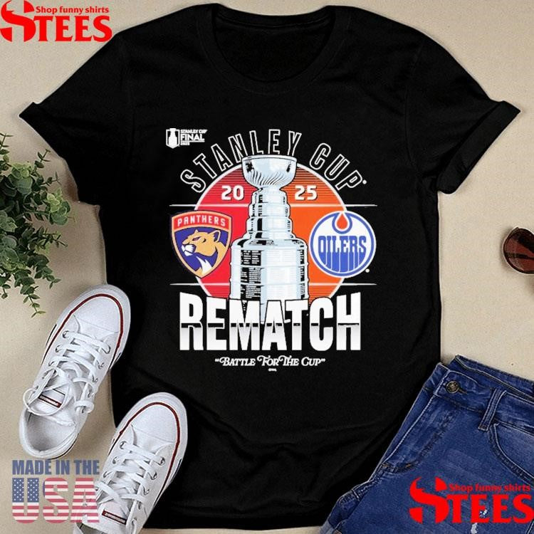 Edmonton Oilers 2025 Stanley Cup Playoffs Fanatics Stanley Cup Final Rematch Match Up T-shirt
