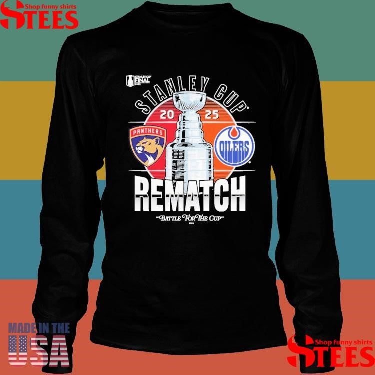 Edmonton Oilers 2025 Stanley Cup Playoffs Fanatics Stanley Cup Final Rematch Match Up T-shirt