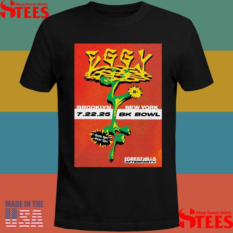 Eggy Brooklyn Bowl, Brooklyn, Ny July 22 2025 Tour Shirts