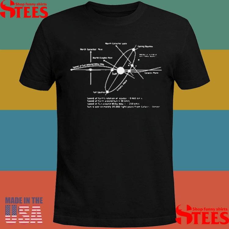 Elon Musk Solar Orbit Diagram T-shirt