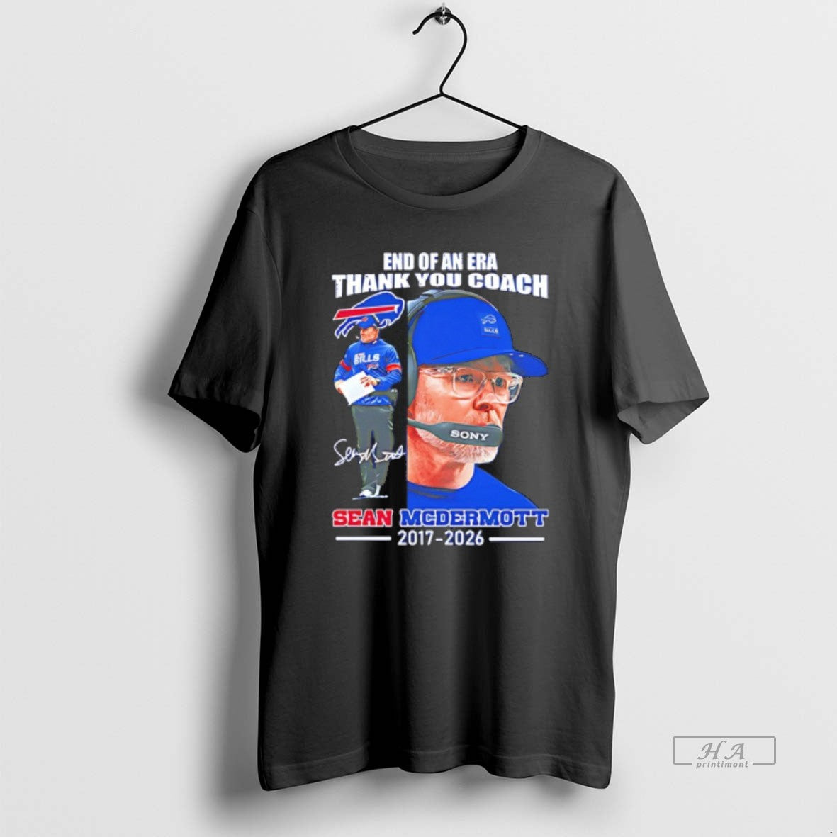 Official End Of An Era Thank You Coach Sean Mcdermott 2017 2026 Signature T-Shirts, Hoodie, Sweatshirt | CiraTrend.com