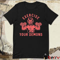 Ethan Buck Wearing Exercise Your Demons Devil t-shirt
