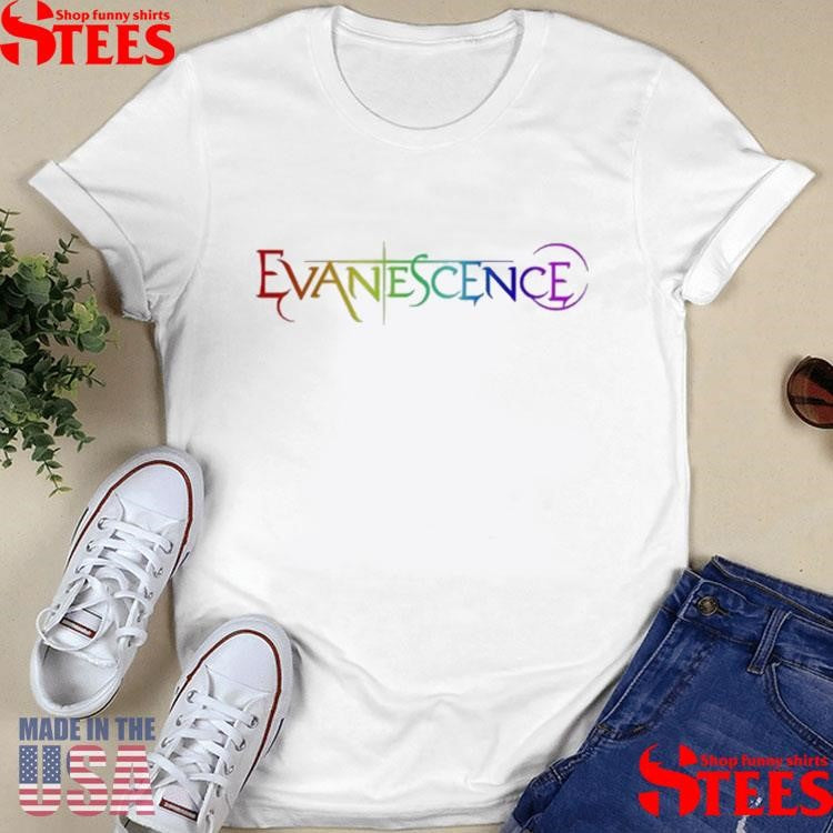 Evanescence Pride Logo Heather White Shirts