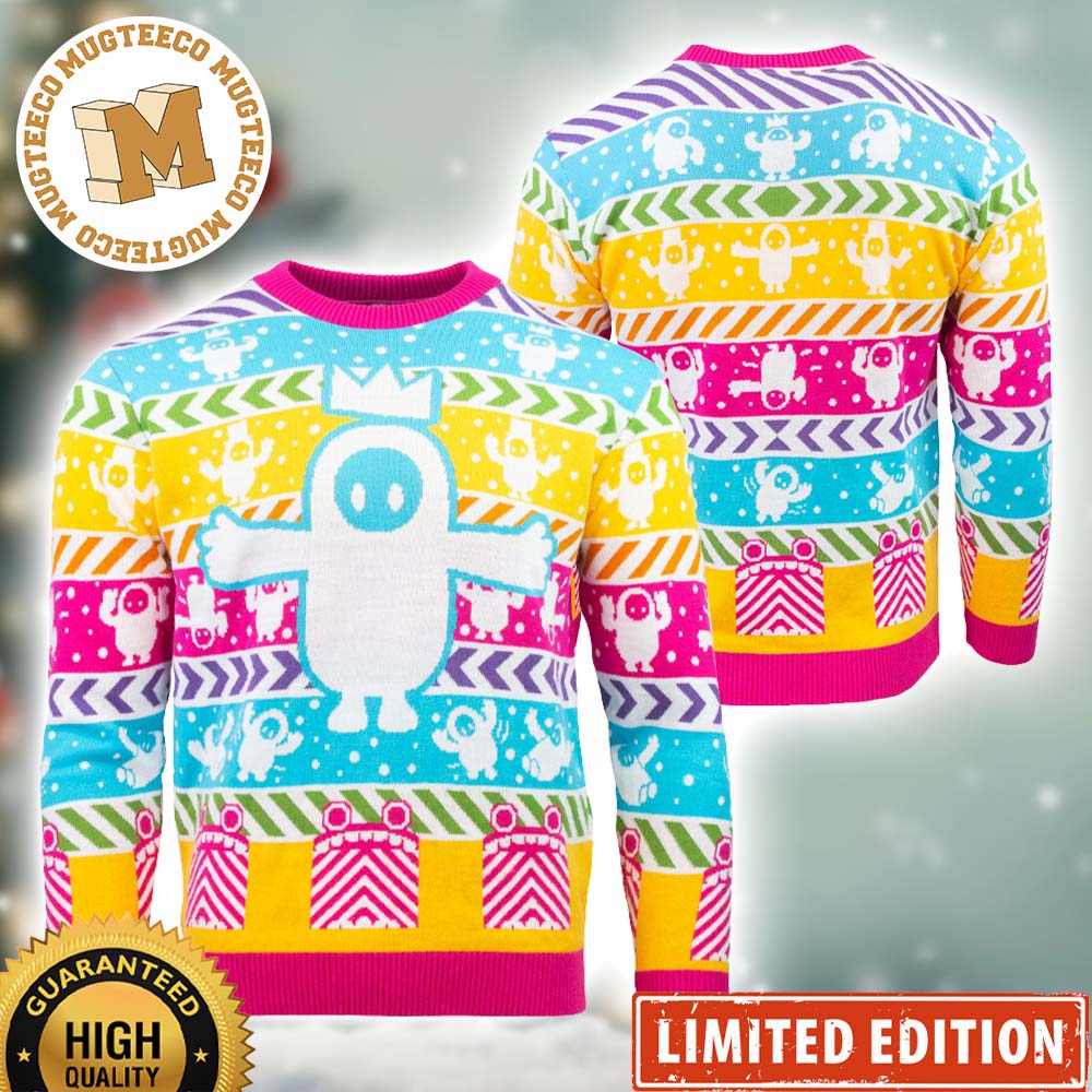 Fall Guys Ultimate Knockout 2023 Xmas Gift Ugly Christmas Sweater