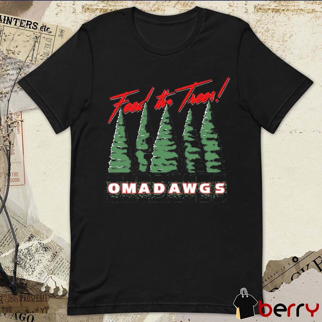 Feed The Trees Omadawgs Georgia Bulldog Baseball Omaha 2025 t-shirt
