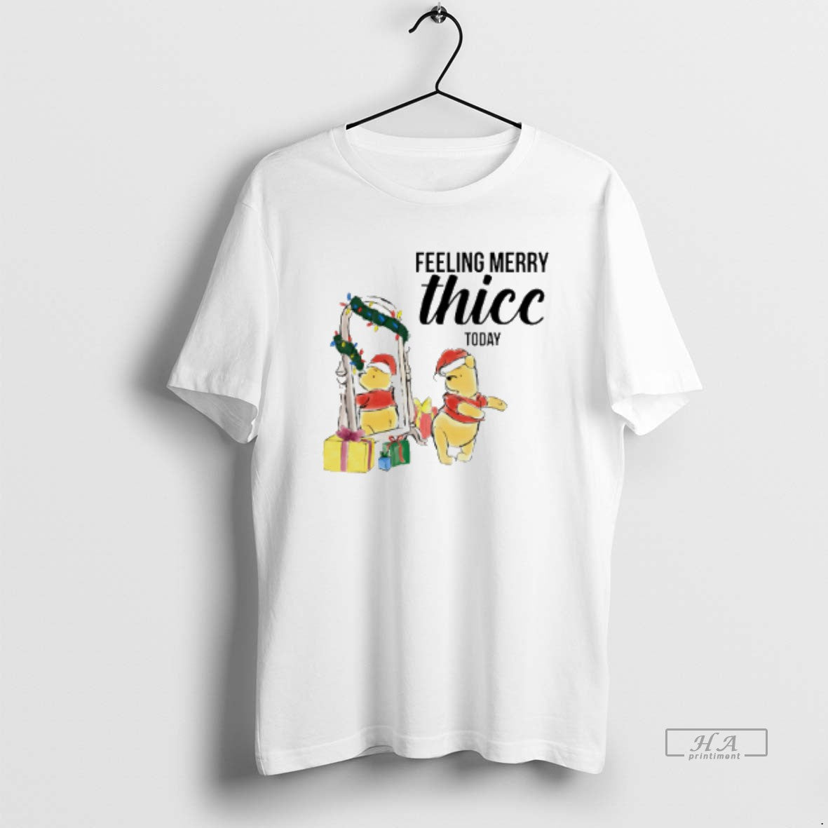 Official Feeling Merry Thiccmas Today Winnie The Pooh Christmas T-Shirts, Hoodie, Sweatshirt | CiraTrend.com