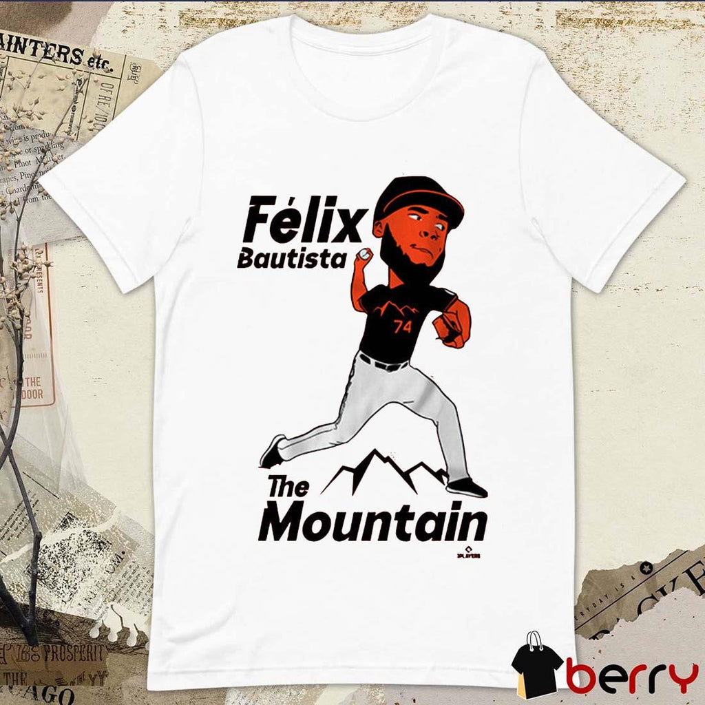 Felix Bautista Birdland The Mountain Baltimore Orioles MLB Baseball Graphic t-shirt