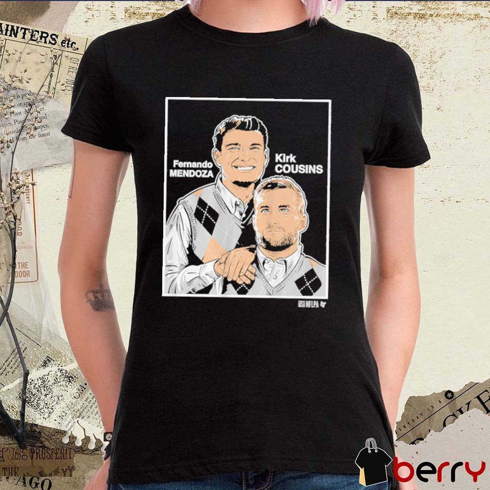 Fernando Mendoza and Kirk Cousins Family Portrait Las Vegas Raiders NFL Draft t-shirt