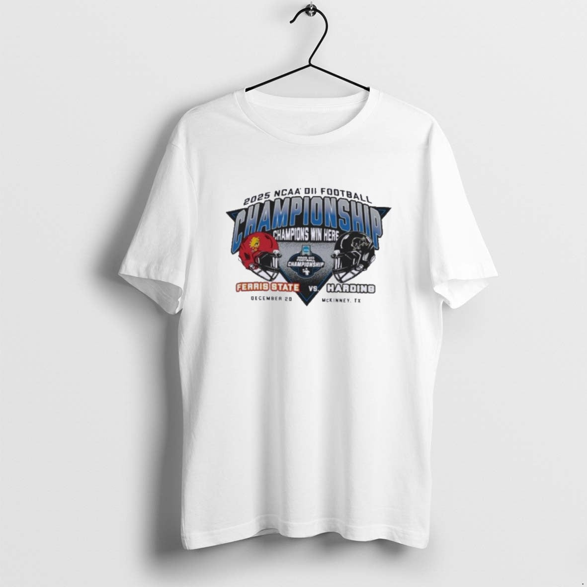 Official Ferris State Vs Harding Football Head To Head Ncaa Dii Championship T-Shirts, Hoodie, Sweatshirt | CiraTrend.com