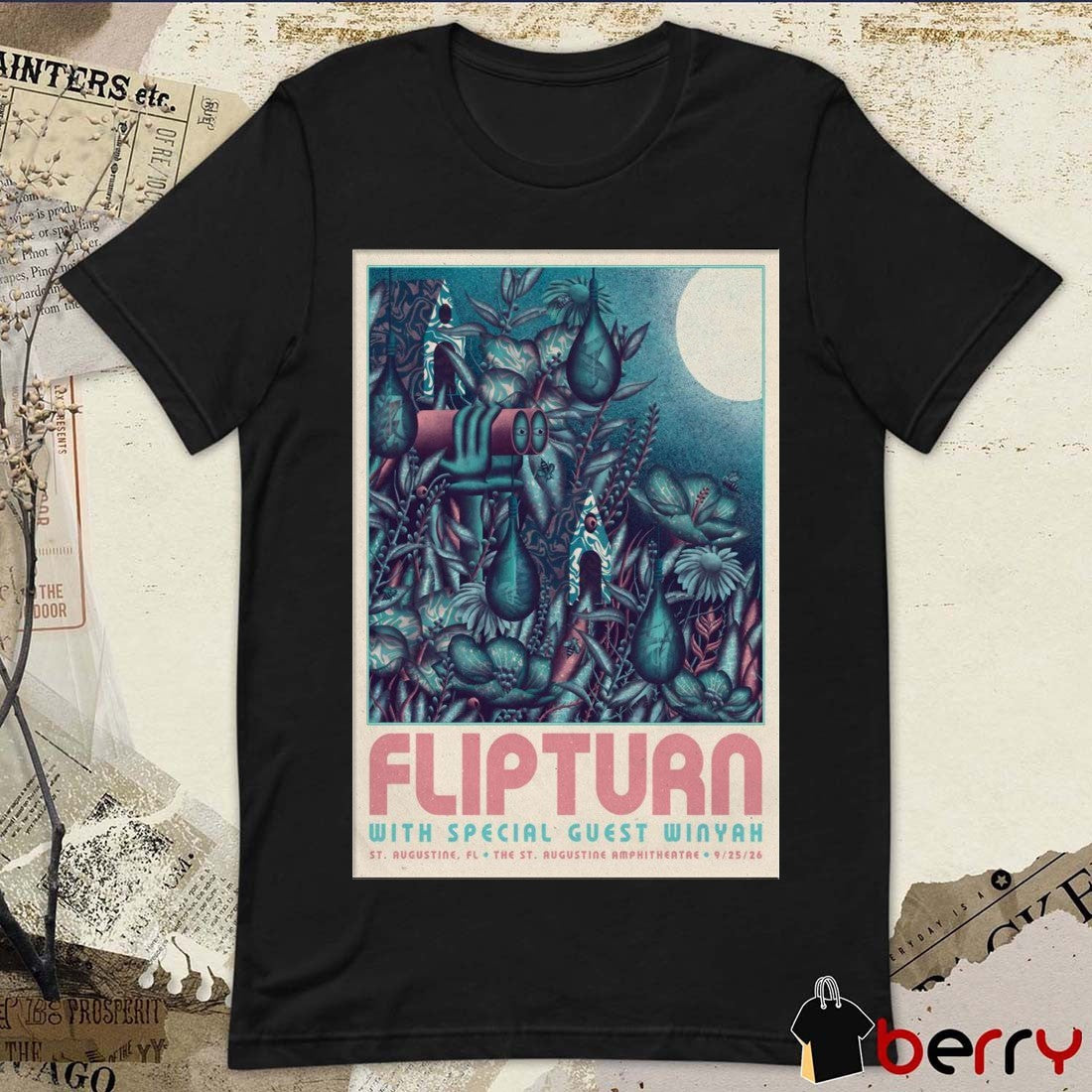 Flip Turn September 25 2026 The St. Augustine Amphitheatre In St. Augustine FL Poster t-shirt