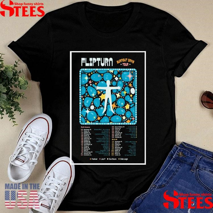 Flipturn Burnout Days Tour 2025 Poster Shirts