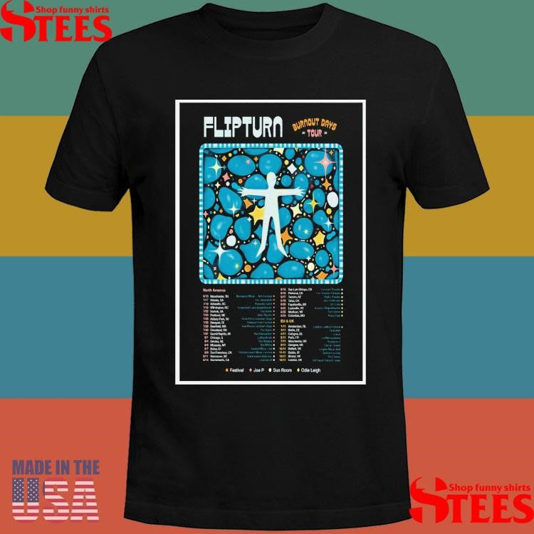 Flipturn Burnout Days Tour 2025 Poster Shirts