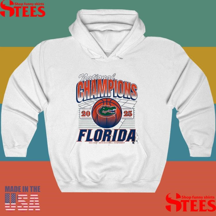 Florida Basketball 2025 Ncaa Champions Grid Shirts
