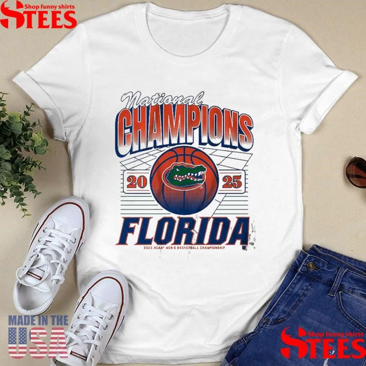 Florida Basketball 2025 Ncaa Champions Grid Shirts