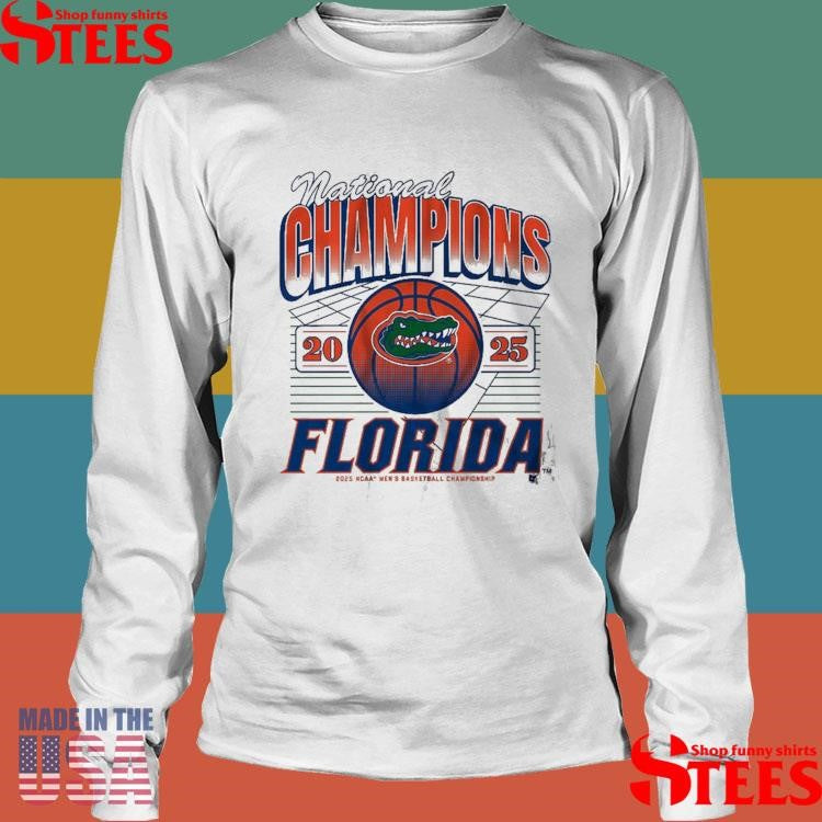 Florida Basketball 2025 Ncaa Champions Grid Shirts