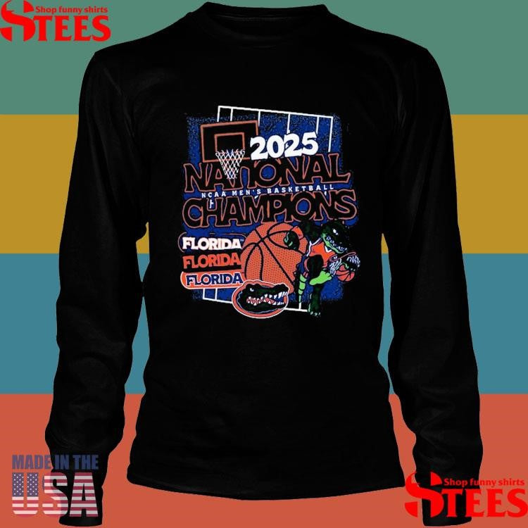 Florida Gators 2025 Ncaa Men’s Basketball National Champions Comfort Colors Collage Shirts
