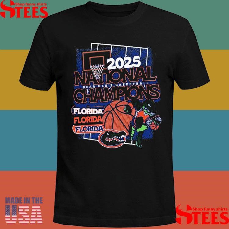 Florida Gators 2025 Ncaa Men’s Basketball National Champions Comfort Colors Collage Shirts