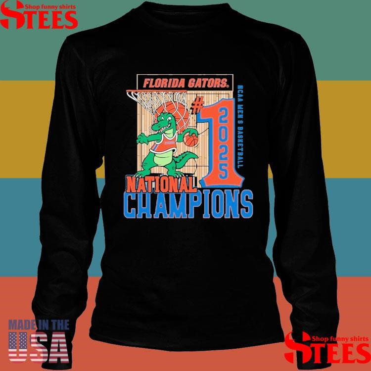 Florida Gators 2025 Ncaa Men’s Basketball National Champions Comfort Colors Court Shirts
