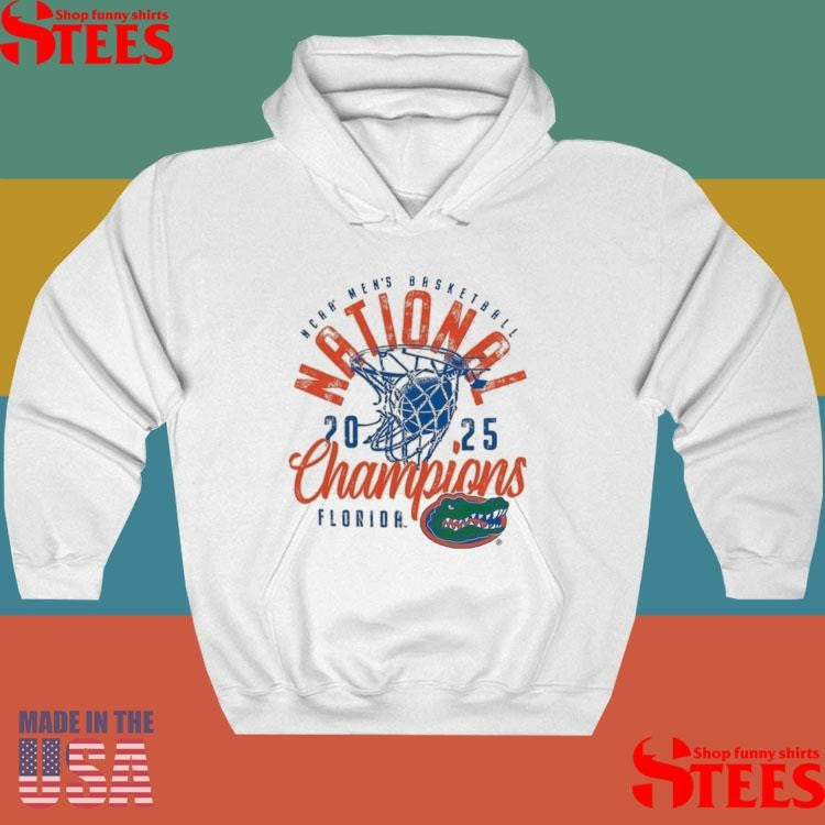 Florida Gators 2025 Ncaa Men’s Basketball National Champions Distressed Net Shirts