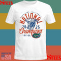 Florida Gators 2025 Ncaa Men’s Basketball National Champions Distressed Net Shirts