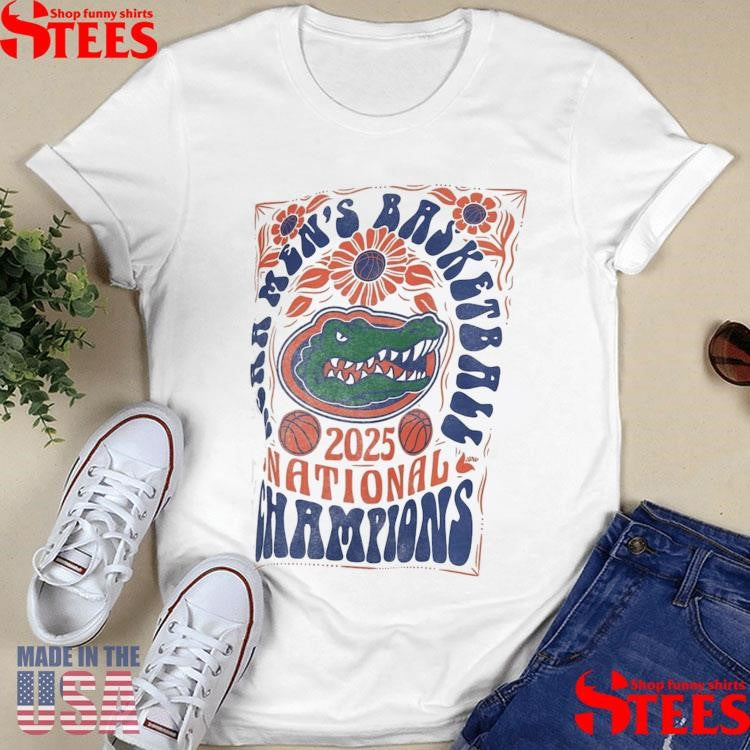 Florida Gators 2025 Ncaa Men’s Basketball National Champions Harmony Motley Crew Oversized Slub Shirts