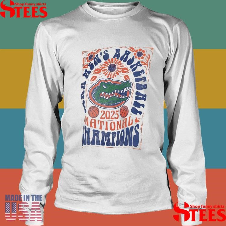 Florida Gators 2025 Ncaa Men’s Basketball National Champions Harmony Motley Crew Oversized Slub Shirts