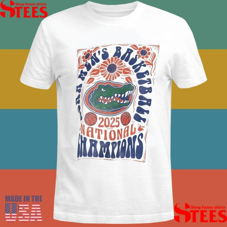Florida Gators 2025 Ncaa Men’s Basketball National Champions Harmony Motley Crew Oversized Slub Shirts