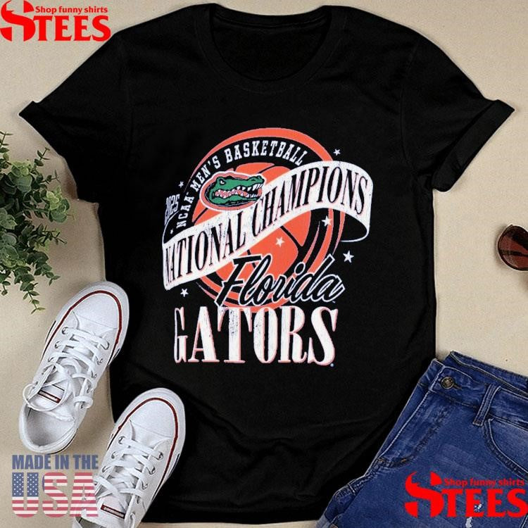 Florida Gators 2025 Ncaa Men’s Basketball National Champions World Ball Motley Shirts