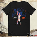 Florida Gators Basketball Walter Clayton Jr. Illustrated 2025 NCAA March Madness Graphic t-shirt