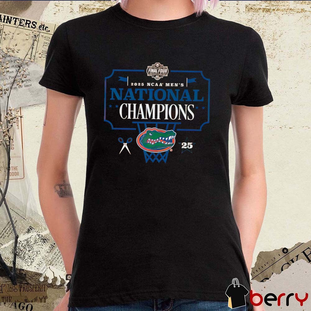Florida Gators NCAA Men’s Basketball National Champions Classic Final Four 2025 Logo t-shirt