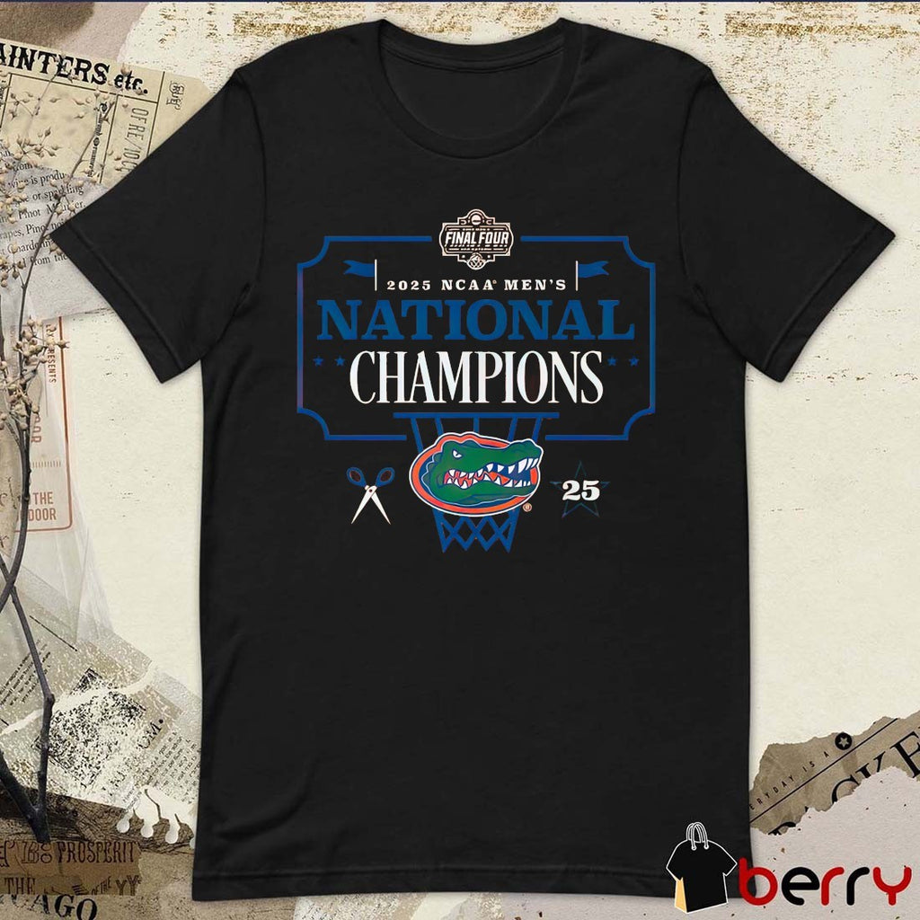 Florida Gators NCAA Men’s Basketball National Champions Classic Final Four 2025 Logo t-shirt