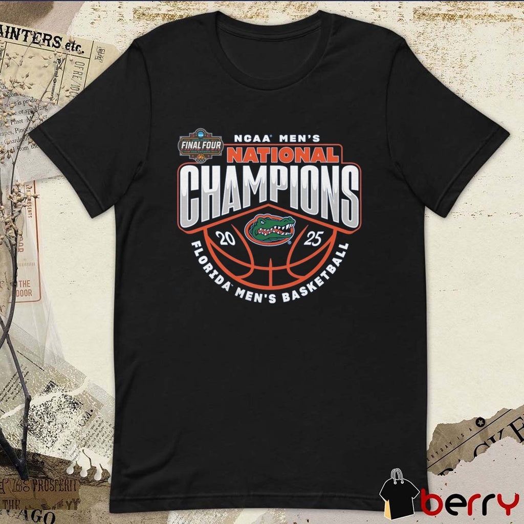 Florida Gators NCAA Men’s Basketball National Champions Final Four Traditional 2025 Logo t-shirt