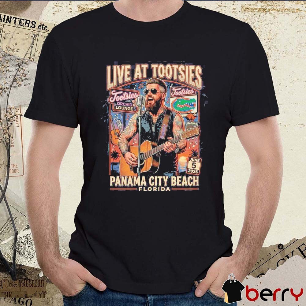 Florida Gators NCAA x Brantley Gilbert Live At Tootsies Orchid Lounge Panama City Beach Florida June 5 2026 t-shirt