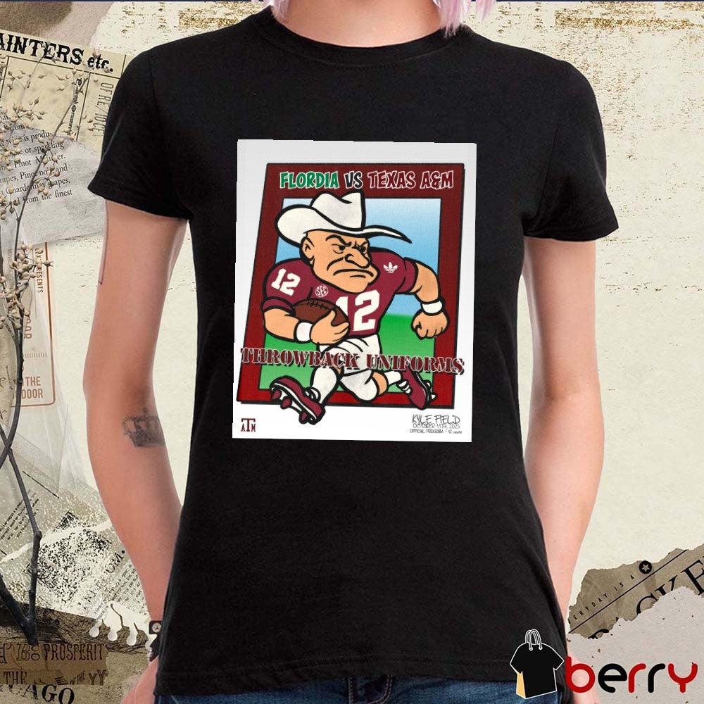 Florida Gators Vs Texas A&M Aggies Throwback Uniform Kyle Field October 11th 2025 Poster t-shirt