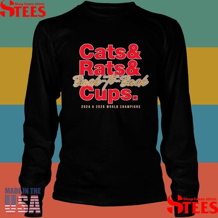 Florida Hockey Cats & Rats & Back-to-back Cups 2024 And 2025 World Champions T-shirt