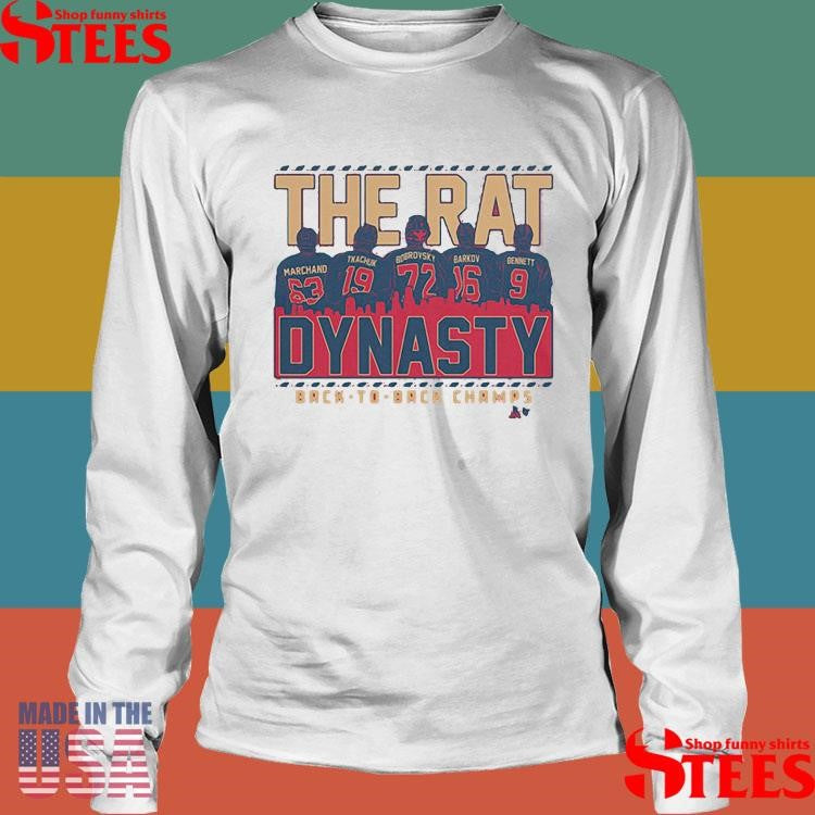 Florida Hockey The Rat Dynasty Back To Back Champs T-shirt