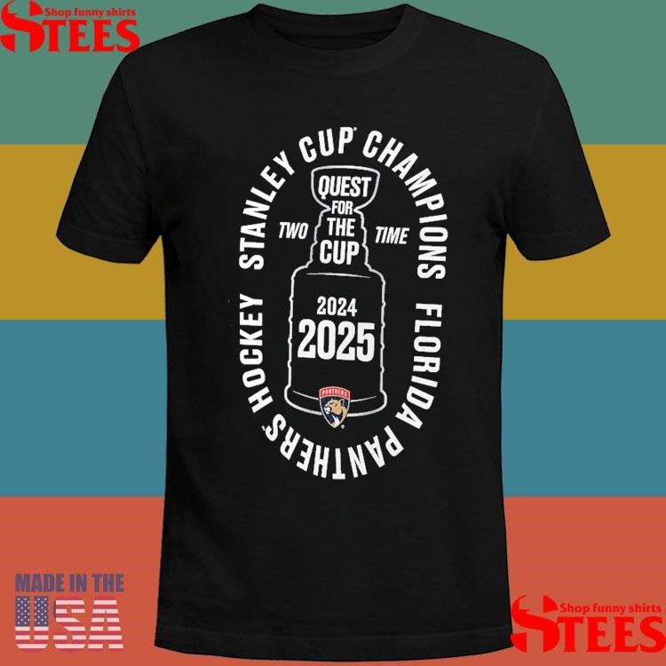 Florida Panthers 2024-2025 Back-to-back Stanley Cup Champions Conquest T-shirt