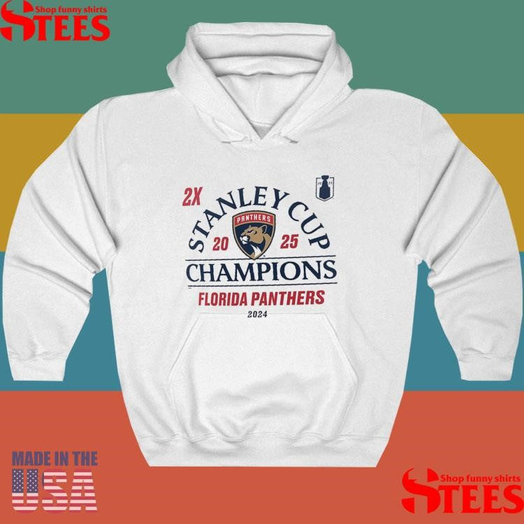 Florida Panthers 2024-2025 Back-to-back Stanley Cup Champions T-shirt