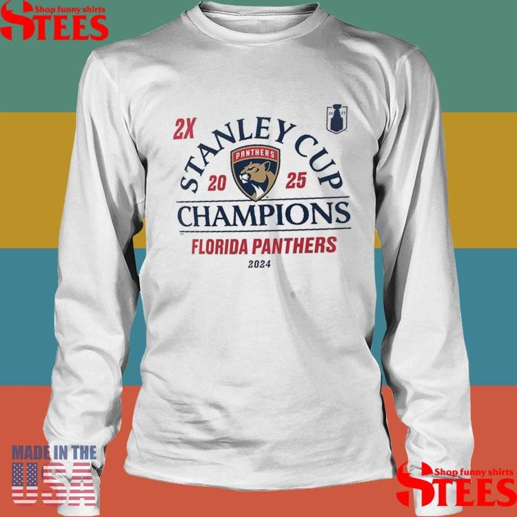 Florida Panthers 2024-2025 Back-to-back Stanley Cup Champions T-shirt