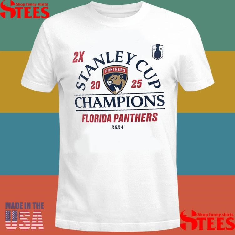Florida Panthers 2024-2025 Back-to-back Stanley Cup Champions T-shirt