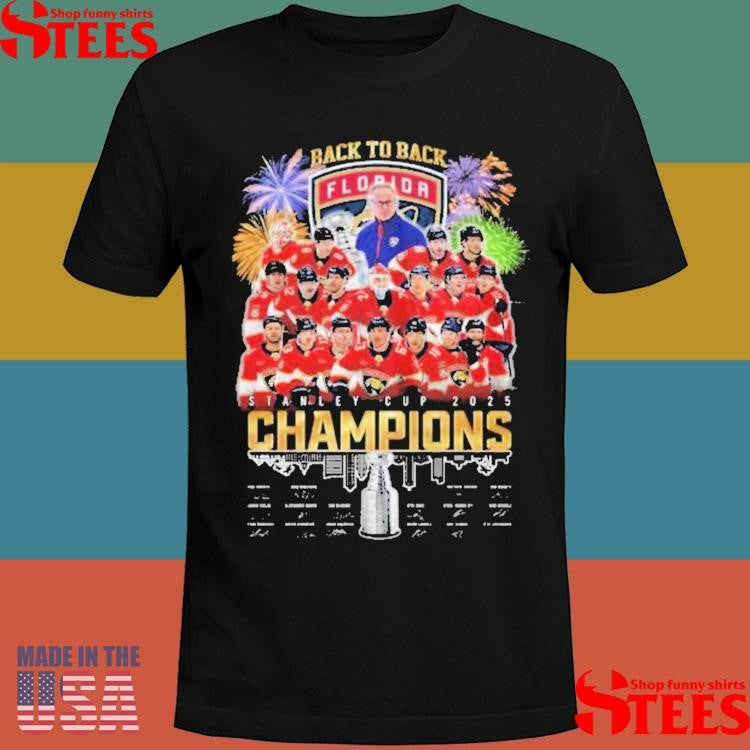 Florida Panthers Back To Back Stanley Cup Champions T-shirt