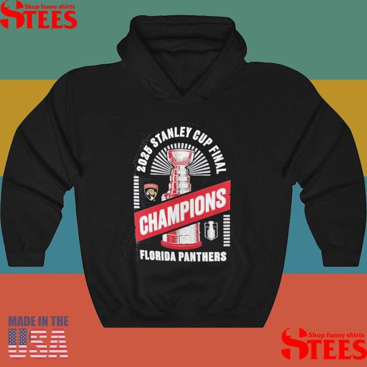 Florida Panthers Charcoal 2025 Stanley Cup Champions Custom T-shirt